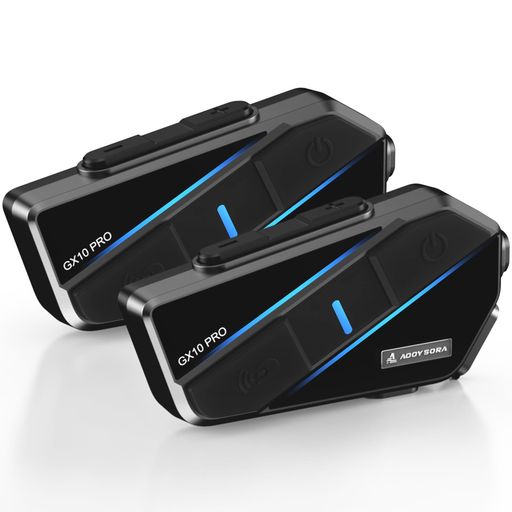 【大きなボタン】 AOOYSORA バイク インカム GX10 PRO 1-10人同時通話 2000M最大通話距離 バイク用インカム Bluetooth5.3 HI-FI音質 大容量バッテリー 音楽共有 DSP&CVCノイズキャンセル IP67防水｜りあんの通販