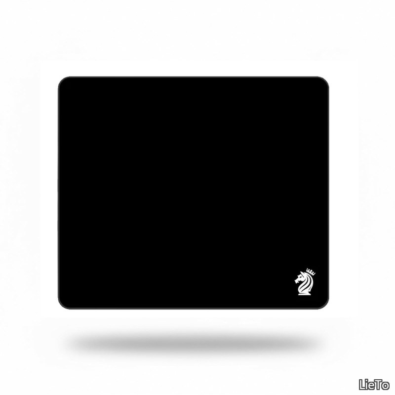 【送料無料】ブラック ゲーミングマウスパッド スピードとコントロールのハイブリット型 布製 49cm &times; 42cm &times; 0.4cm 高精度 滑って止まる新感覚｜LieTo