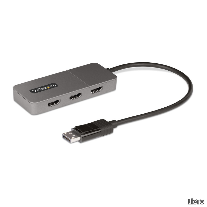 【送料無料】MSTハブ／DisplayPort 1.4接続／トリプルモニター／4K60Hz HDMI／HDR HDCP2.2／Windowsのみ／3画面 拡張 複製／ノートパソコン PC用 マルチディスプレイ 変換アダプター MST14DP123HD｜LieTo
