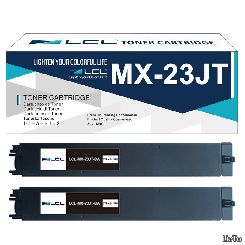 【送料無料】Sharp用 シャープ用 MX-23 MX-23JT MX-23JTBA MX-23JT-BA (2パック ブラック) 互換トナーカートリッジ 対応機種：MX-2310F/MX-2311FN/MX-2517FN/MX-3111F/MX-3112FN/MX-3117FN/MX-3611FN/MX-3614FN/MX-3114FN/MX-2514FN｜LieTo