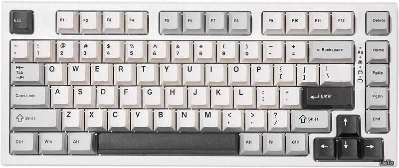【送料無料】YZ75 75% ホットスワップ対応ワイヤレスゲーミングキーボード RGBバックライト BT5.0/2.4G/USB-C、Dye Sub PBTキーキャップ Linux/Win/Mac用 技適認証取得 (ホワイト ガテロンプロ イエロー軸)｜LieTo
