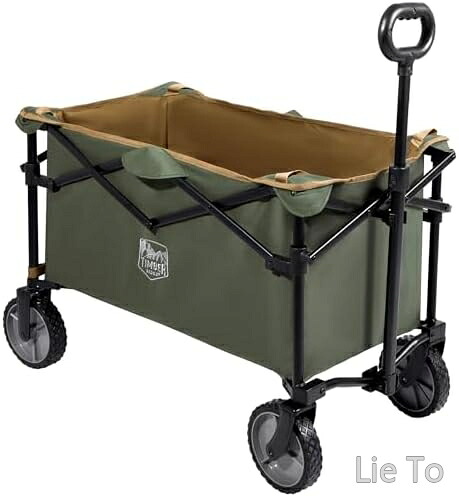 【送料無料】キャリーワゴン アウトドア 大容量147L 折りたたみ 全地形対応 耐荷重100kg 自立収納 キャンプ BBQ 釣り|LieTo