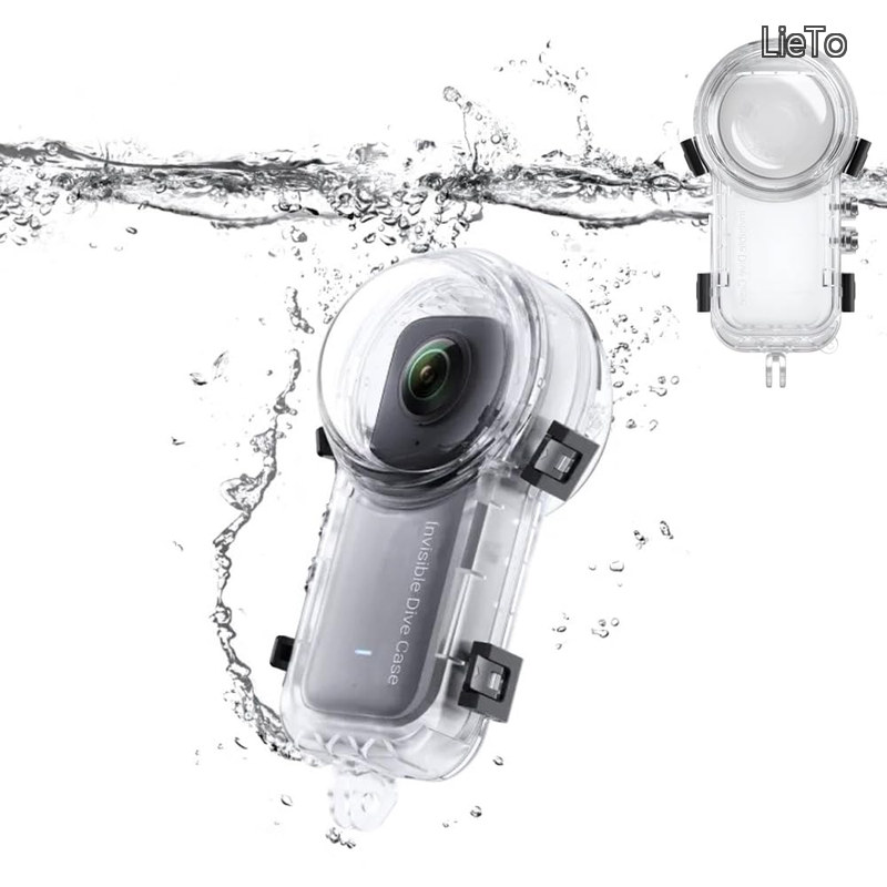 【送料無料】X3 見えない潜水ケース 360度カメラ 水中ケース 防水深さ50M ブラインドゾーン排除 HD光学レンズ x3潜水ケース 水中撮影 全方位保護 耐圧性、防塵、落下防止｜LieTo 8,559円