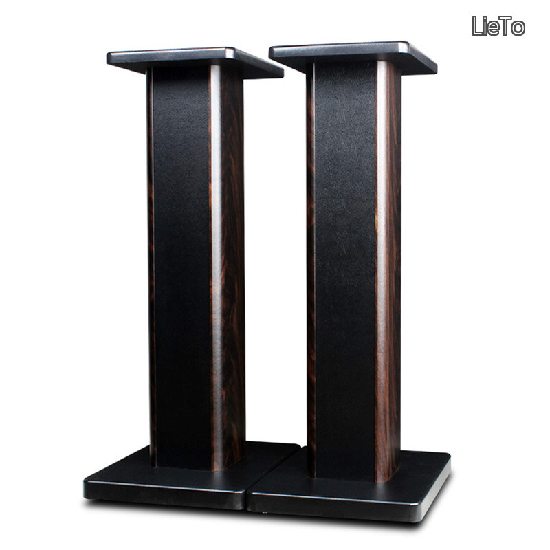 【送料無料】スピーカースタンド 高さ90cm スピーカー 台 木製 2台1組 天板18.5×23.5cm 耐荷重50kg|LieTo
