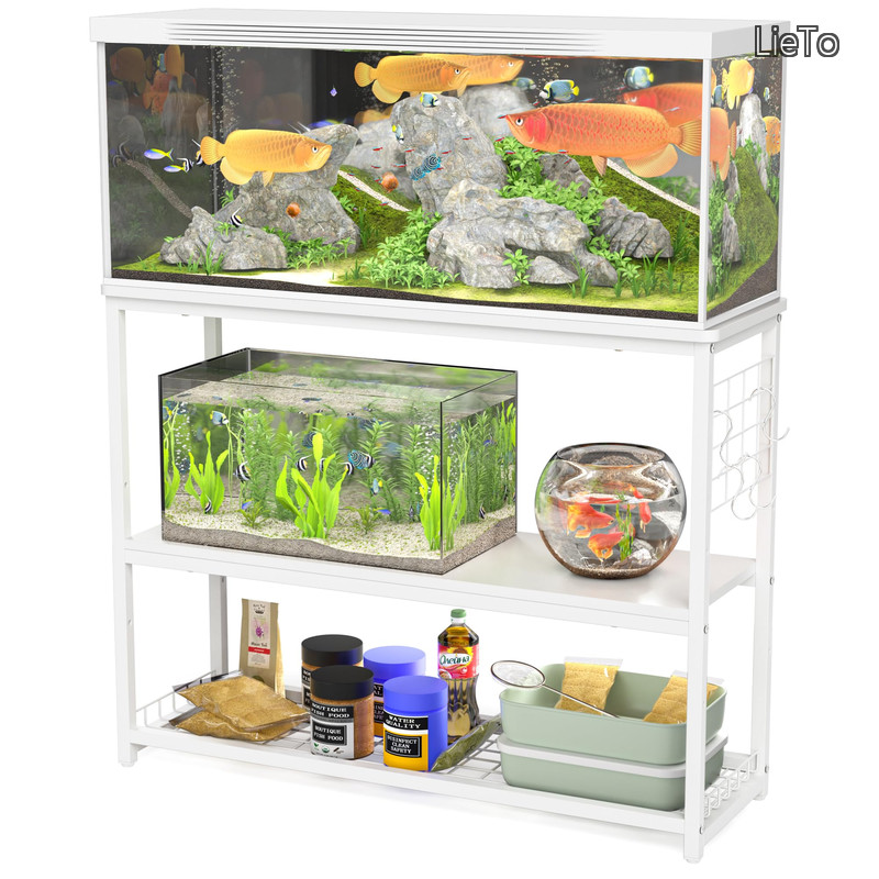 【貨物輸送無料】海洋博物館台 90浪花節的 白 精神的な統合式海洋博物館台 90糎 ウッドデコスタンド 三段式 中棚板高さ自然調整 引っかかり付き添い人 総耐荷重約120kg 牢固たる 錆びにくい シェルフ アジャスター付き添い人