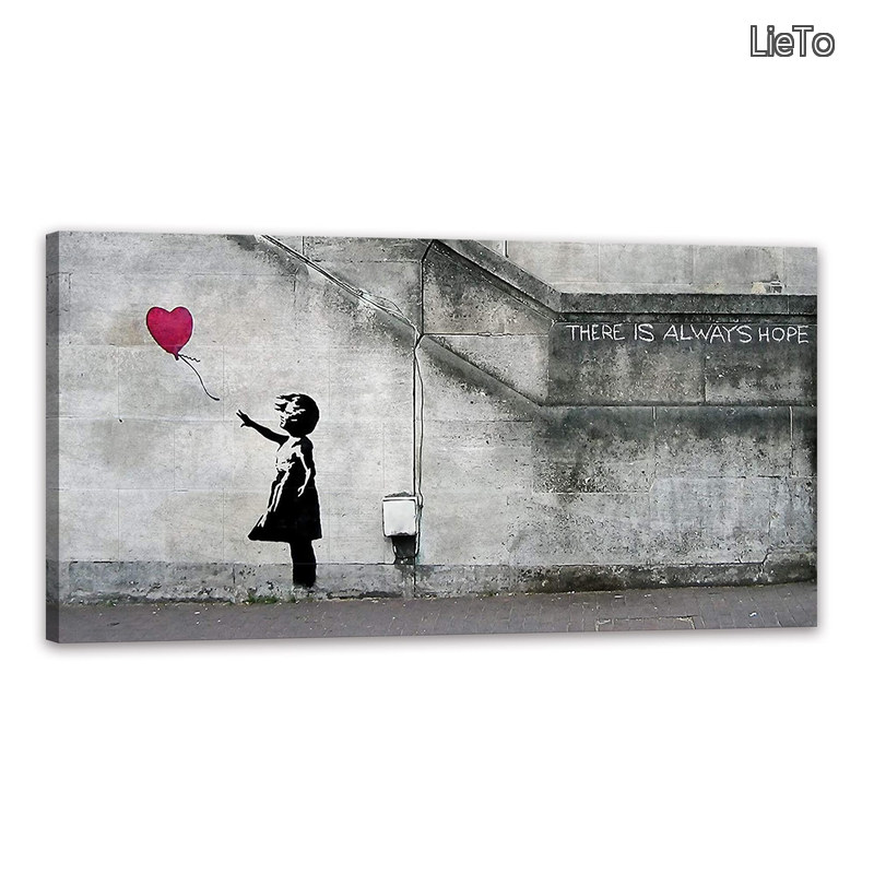 【貨物輸送無料】真っ赤軽気球と御姉さん 作物ダイアログボックス 大型 banksy モノクロ 張り出し 図面 飾りつけ お部屋飾りつけ お風呂 部屋の入り口 木枠付き添い人の切り上げる品 (40x80糎)