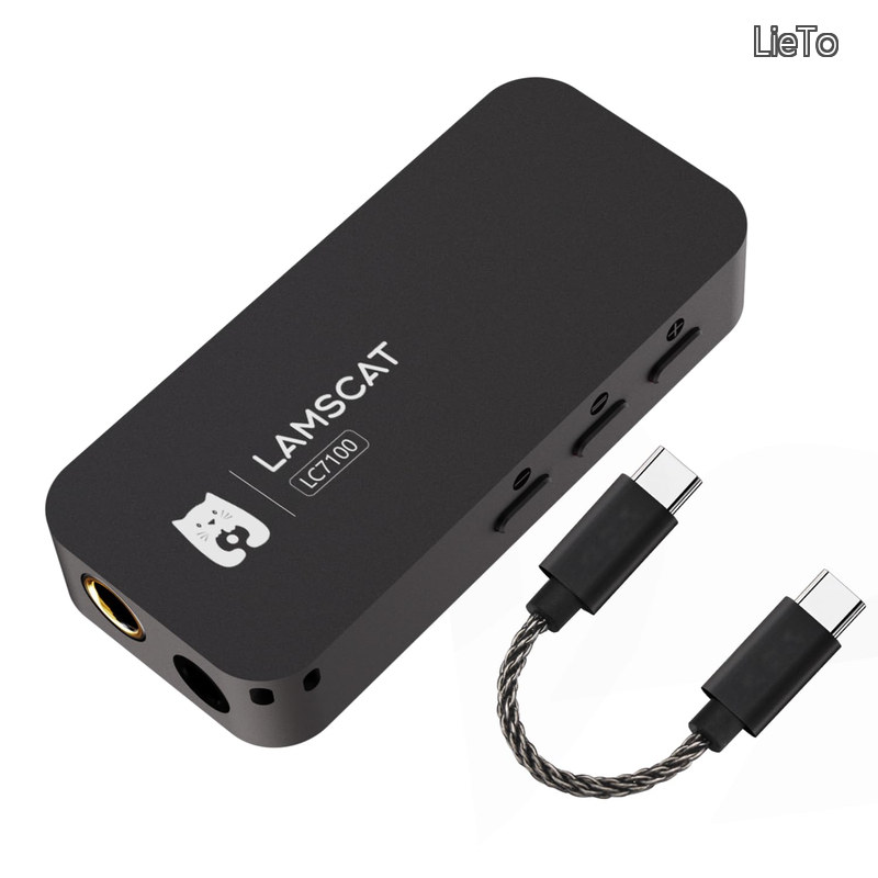 【貨物輸送無料】USB-C DAC ポータブルヘッドホンアンプ EQ声遣い 適用業務個人的特徴化 4.4粍/3.5粍 32bit/768kHz ハイレゾ ダブルDAC内蔵CS43198 C-C有線テレビ付き添い人 持ちはこび型 Windows/Mac os/iPad/Android取り合わせ用 (黒)