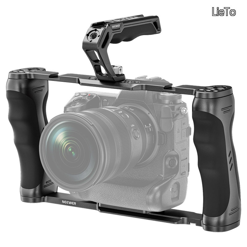 【貨物輸送無料】汎用型写真機伏せ籠 \u0026とっ始め手持ち部分仕掛ける 3/8\"ARRI 位置選定いの一番付き添い人 ビデオリグカメラスタビライザー Arca印字機軍事基地 デュアルハンドグリップ 互換性のある SmallRig CA016T"