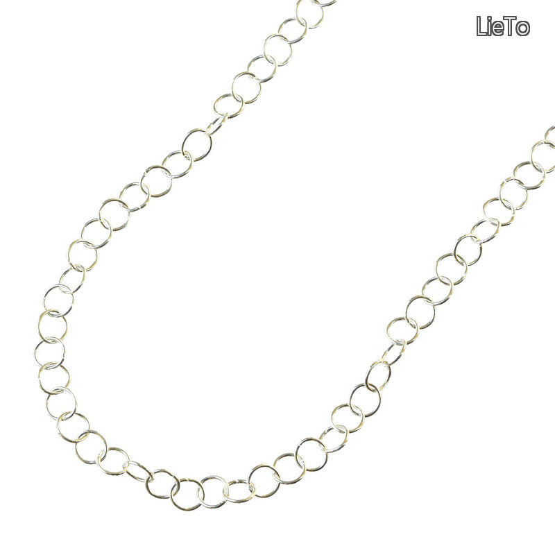 【送料無料】Chuko) シルバー925 チェーン 150cmの切売カット 6&times;6&times;径線0.5mm SLV4｜LieTo
