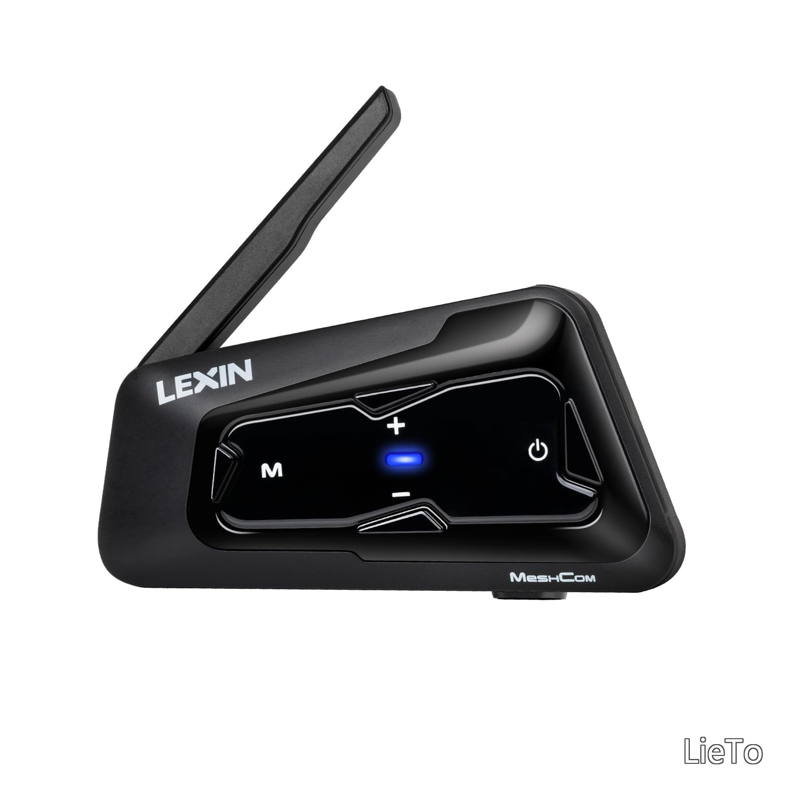 【送料無料】バイク インカム MeshCom メッシュ3.0 音楽ながら通話 最大24人同時通話 Bluetooth5.0 音楽共有 FMラジオ IP67防水 ノイズキャンセリング Siri対応 日本語音声 1台セット｜LieTo
