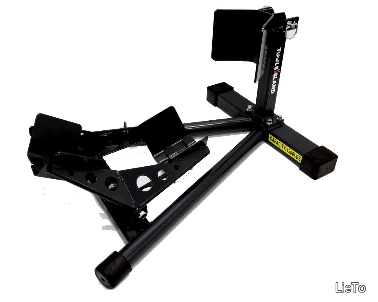 【送料無料】バイクスタンド フロントタイヤ固定用 フロントホイールクランプ 16~18インチ (ブラック) 耐荷重680kg TD7021-B|LieTo