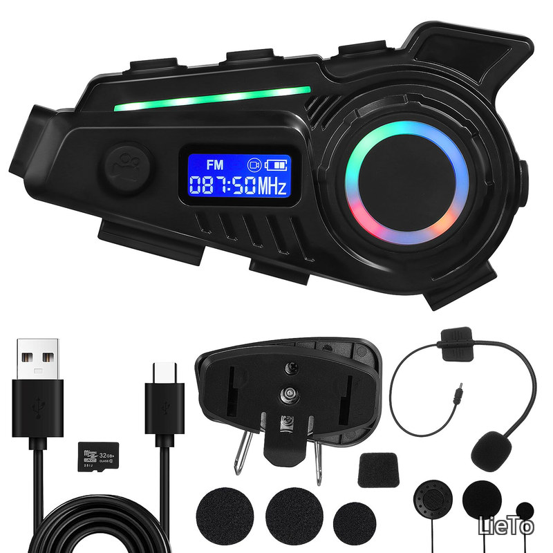 【送料無料】スピーカー ヘルメットアクセサリー ヘルメットコードレスヘッドフォン 男 向けのオートバイ ダート|LieTo