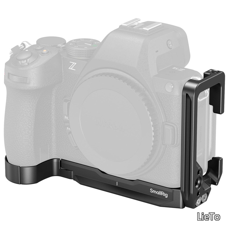 【送料無料】Z5II 用 Z5/Z6/Z6II/Z7/Z7II 用 L字型マウントプレート Nikonに対応 Arca-Swissマウント用L型プレート QDインターフェース 1/4"-20ネジ穴 コールドシュー ストラップスロット付き 5256|LieTo