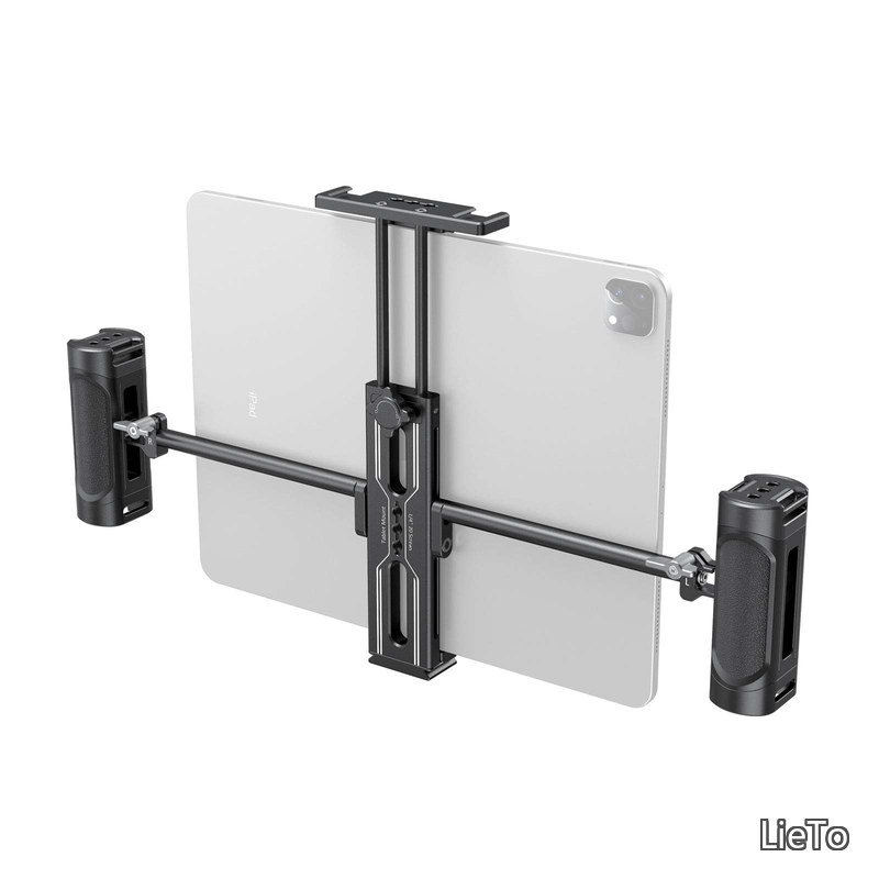 【送料無料】タブレット用三脚ホルダー・グリップキット アルミ製 アルカスイスプレート付き iPad Pro/iPad Air/iPad/iPad Mini用タブレットアダプター2929｜LieTo
