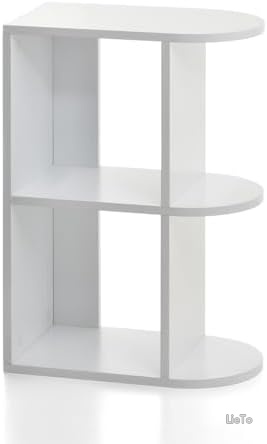 【送料無料】【3段ラック 収納ラック 幅50 奥行30 高さ72cm】A4収納対応 コンパクト設計 マットホワイト ラッカー塗装 高級感 傷に強い お手入れ簡単 デスク横 ベッドサイド リビング 玄関 おしゃれ 北欧風 省スペース｜LieTo
