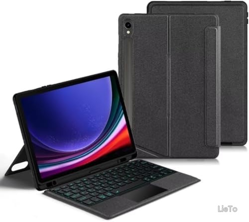 【送料無料】Tab S10 Lite 10.9インチ S9 FE 10.9インチ S9 11インチ キーボードケース タッチパッド バックライト付き マグネット式 分離式 縦横置き対応 ビジネス 角度調整 磁気吸着 トラックパッド 保護ケース|LieTo