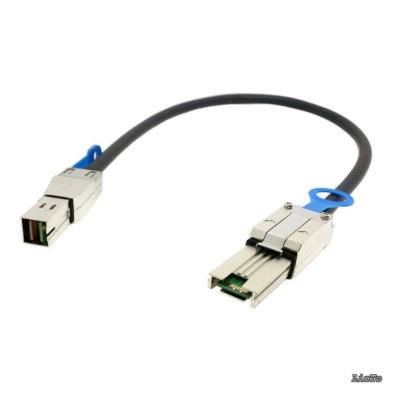 【送料無料】SAS 4 x SFF - 8088 &rarr; Mini SAS高密度HD SFF - 8644データサーバーRaidケーブル50 cm｜LieTo
