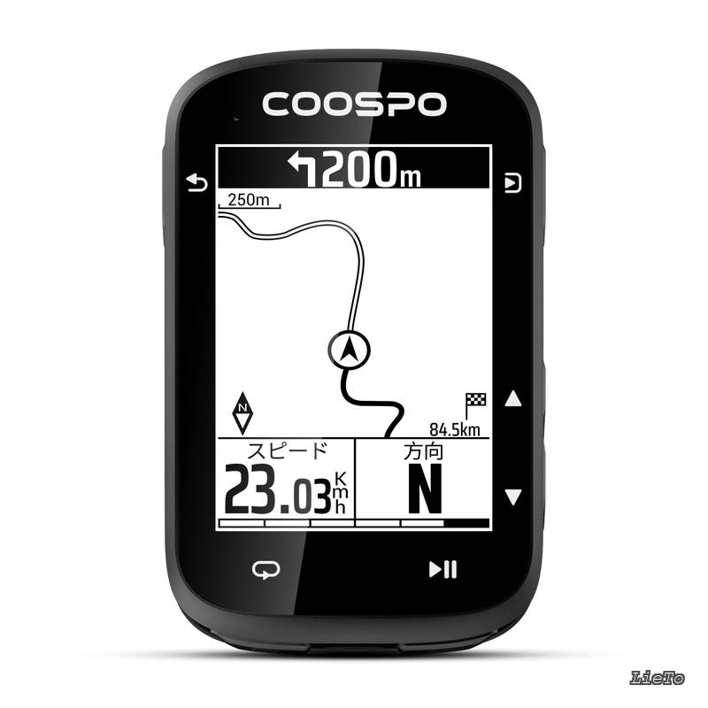 【送料無料】CS500 サイクルコンピュータ サイコン GPS搭載 自転車 ナビゲーション ロードバイク用 スピードメーター 速度計 2.6インチ 無線Bluetooth5.0&ANT+ ケイデンススピードセンサー＆パワーメーター対応 45時間大容量バッテリー Strava同期 日本語表記/説明書｜LieTo