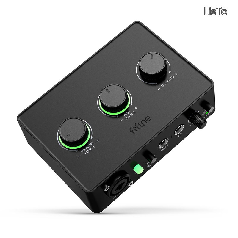 【貨物輸送無料】USBオーディオインターフェイス 2インプット2最終生産物 XLRマイクロホン繋ぎ合わせる インストゥルメントインプット相応う 発声モニタリング能力のある 益金調節するノッブ 48Vファンタムワット数 インストゥルメント/ギター/快い音 録画媒体/映像仕立て上げる 吹き込み/実況/持参 ポッドキャスト オーディオミキサー 歌唱用 Amplitank SC1
