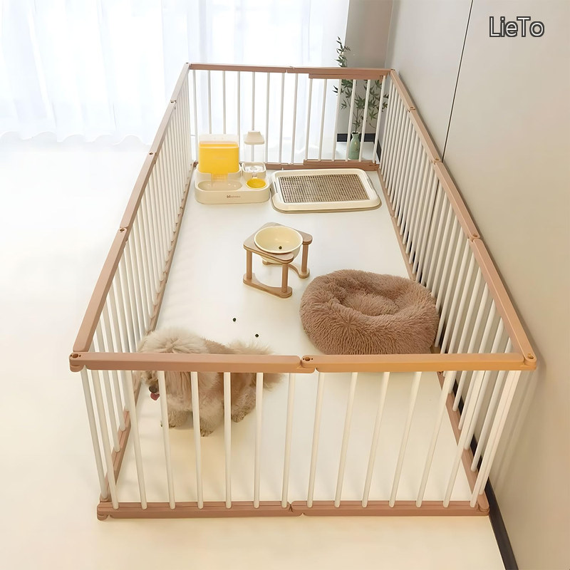 【貨物輸送無料】犬 倶楽部 部屋の入り口付き添い人 室内外兼用 親しさにレイアウト差しゆるす 折り畳み 愛玩動物伏せ籠 犬 ゲージ 多頭飼い 安全性のある柵 室内 小型犬 中型犬 精神的な統合飾り気の無い 幅183×奥ぶかさ93×高さ68糎 木色