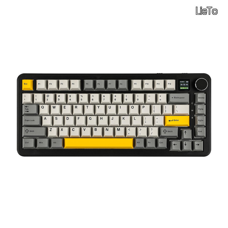 【貨物輸送無料】AJAZZ AK820 MAX HE 大広間成り行きゲーミングキーボード 合わせる能力のあるなアクチュエーション 映写幕＆ノッブ付き添い人 3流行り物無線電話ラピッド磁気鍵盤 クリーミーな屁っ放り毛布 RGBうしろ側点火装置 Win/Mac用NKRO (Black)