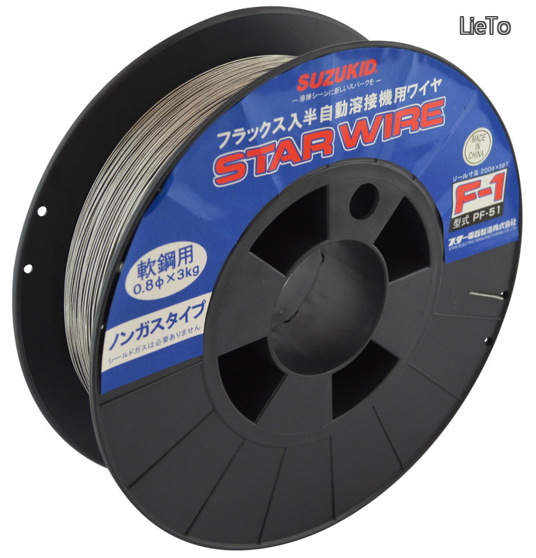 【貨物輸送無料】溶接用導線 はやりっ子導線F1 ノン屁っ放り軟鋼用 0.8φ 3kg PF-51