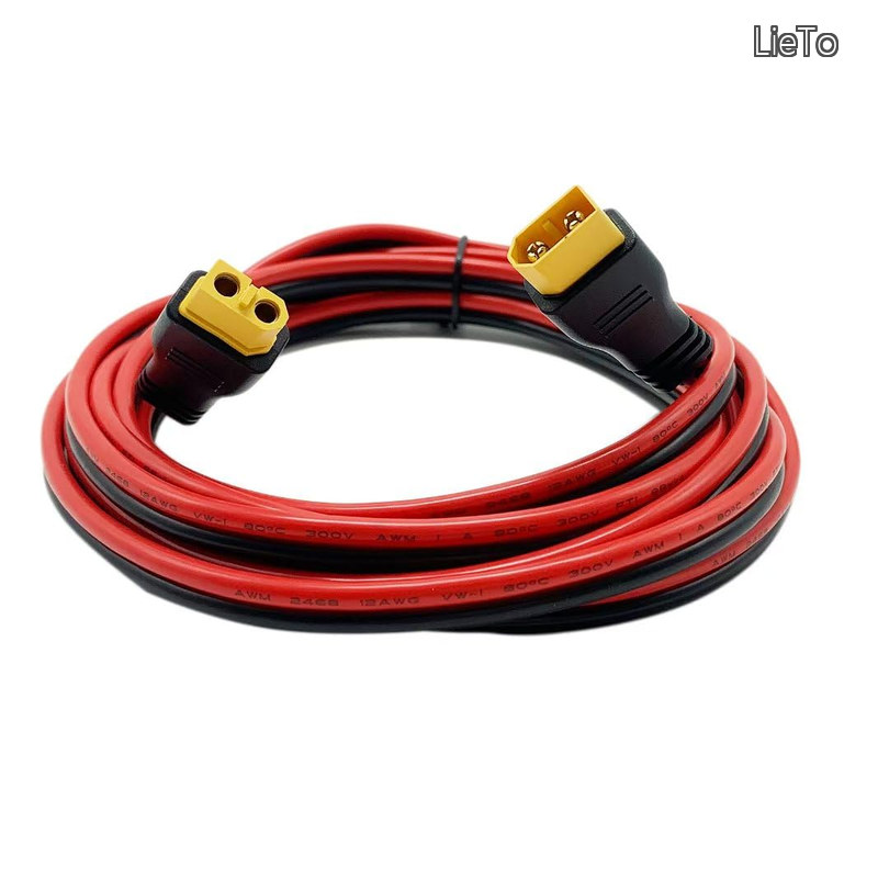 【貨物輸送無料】xt60有線テレビ 牡-刃針 15M 12AWG xt60押しひろげる有線テレビ 、XT60アダプタ有線テレビ 携帯型発生所、ソーラー発生機用