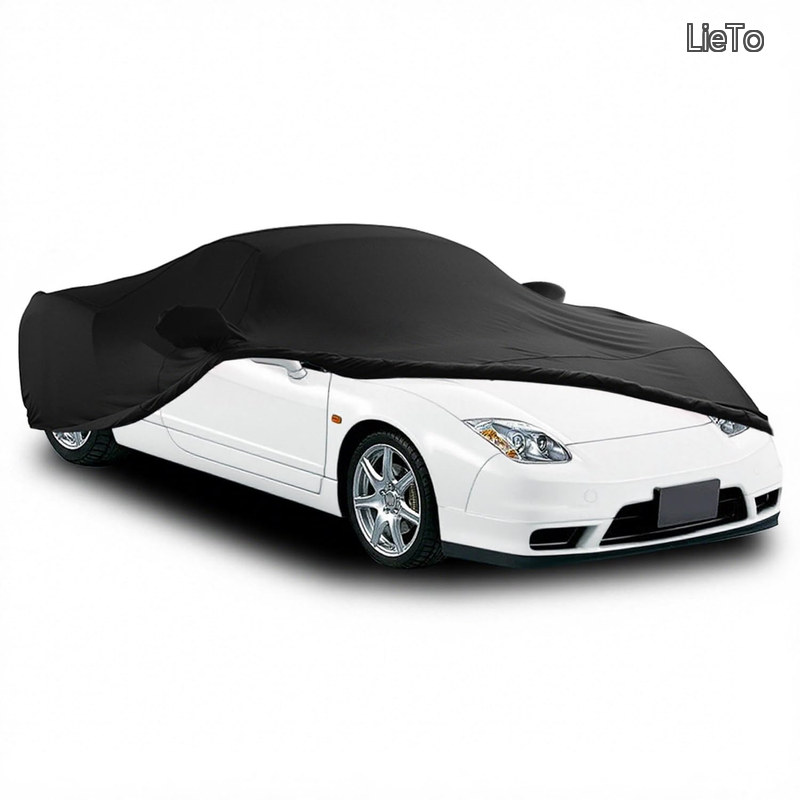 【送料無料】カバー 室内 屋内用車カバー ストレッチ素材 傷つかない 防塵防風 柔らかい 高伸縮 ピッタリ 415-450cmスポーツカー適用 おしゃれ 密着型 室内 車庫 モーターショー用 収納袋付|LieTo