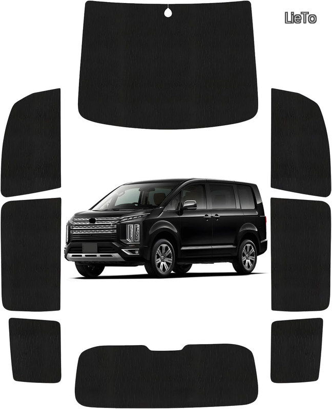 【貨物輸送無料】デリカ D5 日がさ 全面 フルセット delica D：5 車中泊 CV1W CV2W CV4W CV5W 車中泊 遮光 目かくし 断熱 UVとり捨てる 専用付属品 (デリカ D5)