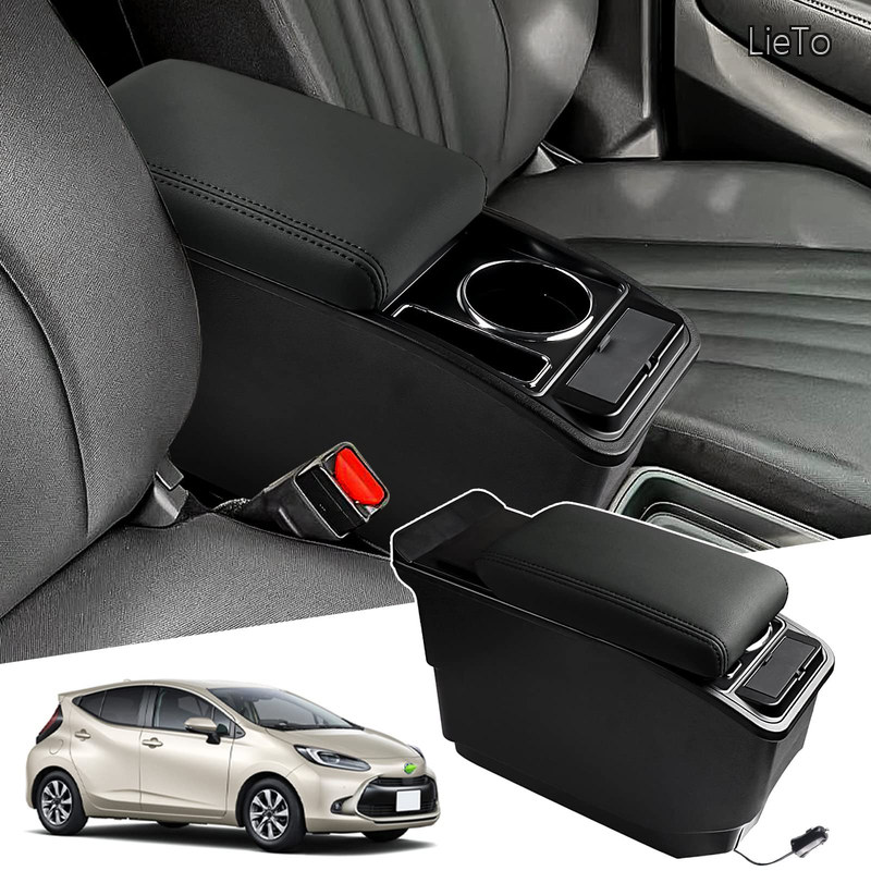 【貨物輸送無料】Spec トヨタ 新型アクア 車用アームレスト B/X品位 AQUA 2代目 R3.07～付け届け コンソールボックス 車内納めるボックス席 申し受ける付コンソール 多役立つこと 車種専用心積もり ドリンク保持者 小入れもの 肘掛け 肘置き 納める 付属品 鉄道車両設備 とり備える飾り気の無い 落っこちる押しとどめる 室内装飾