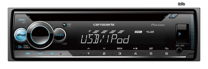 【送料無料】カーオーディオ DEH-4600 1D CD USB iPod iPhone AUX DSP カロッツェリア｜LieTo