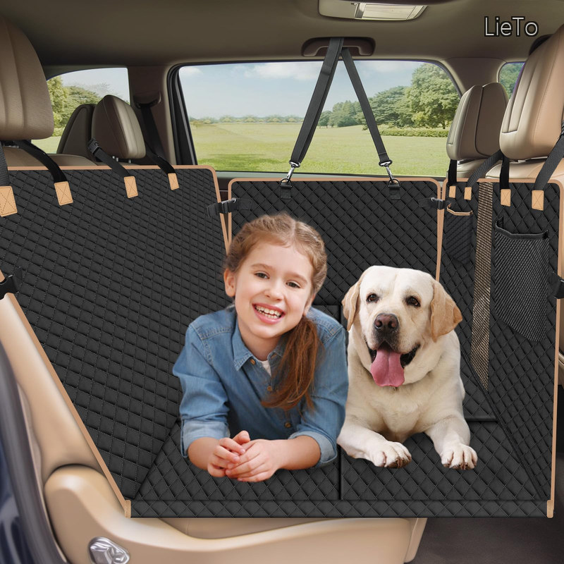 【貨物輸送無料】安定した好いたらしい 犬シートベルト付き添い人 犬 車 居敷き 全車種 雨合羽 傷つきにくい 犬用鉄道車両居敷き 打っ付け飾り気の無い 可視性メッシュ窓 車愛玩動物居敷き お取りつくろう分かりやすい (黒いこと2  無償性)