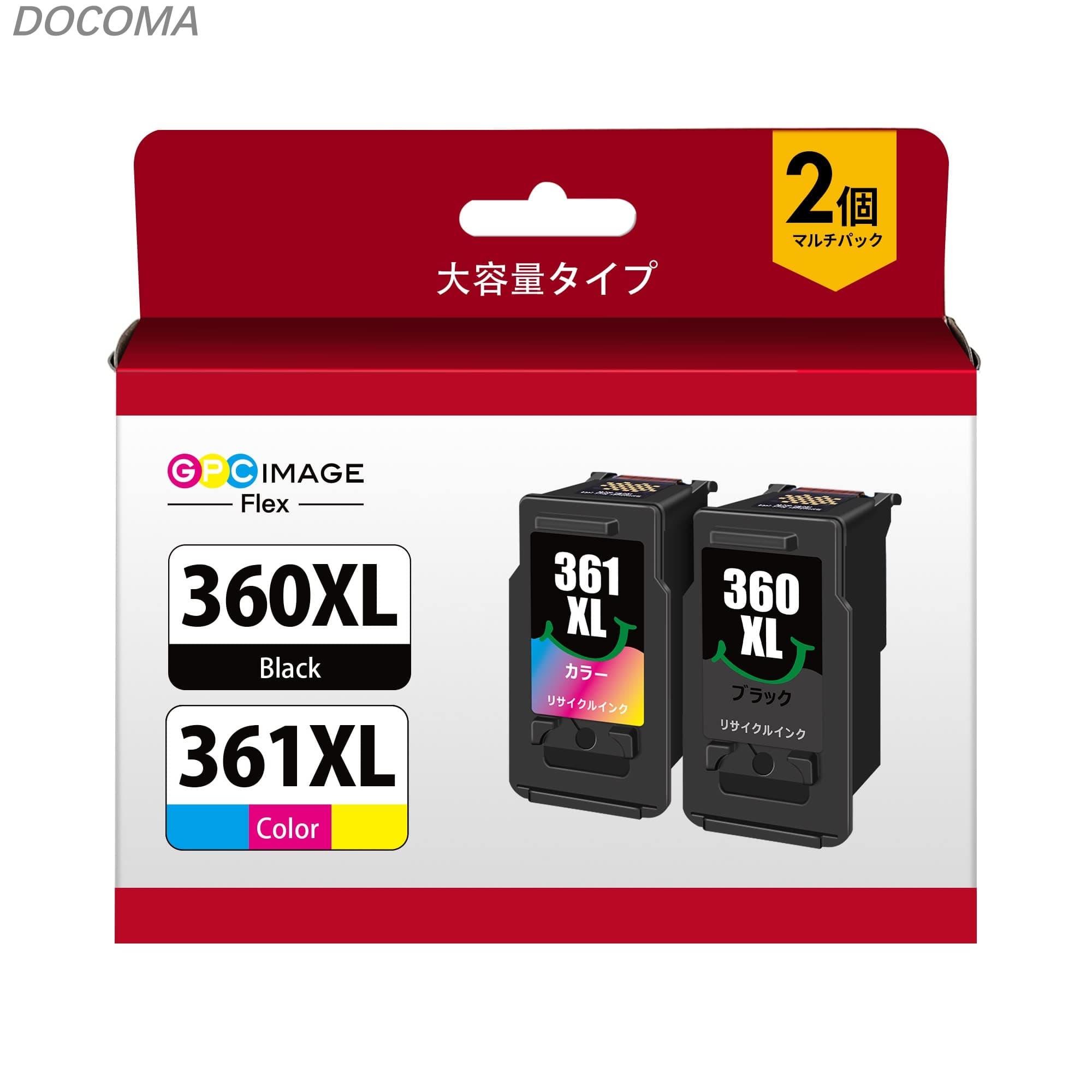 【送料無料】Image Flex キャノン 用 インク 360 361 BC-360XL 361XL 純正大容量より35％アップ 360 361 インク BC-360(ブラック) + 361(3色カラー)セット キャノン 用 360 361 リサイクル 対応機種：PIXUS TS5430 TS5330 【新・旧パッケージ任意発送】｜LieTo