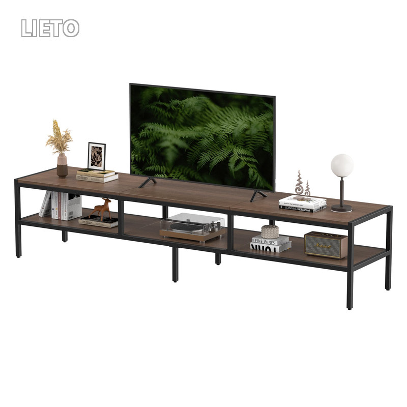 【送料無料】Anovara(アノヴァラ) テレビ台 テレビボード テレビラック ローボード 幅180cm 奥行40cm 高さ38cm tv台 収納付き テレビ台 55型対応 おしゃれ (ウォールナット色 幅180cm)｜LieTo