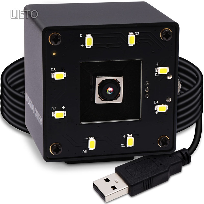 【送料無料】ELP 1600万画素 暗視 Webカメラ オートフォーカス 広角 小型 4K USBカメラ パソコン 白色LEDライト付きウェブカメラ コンピューターカメラ UVC USB2.0 Webかめら ミニ ビデオカメラ IMX298 ラップトップ ウェブカム 68度歪みのないレンズレンズ PC USB カメラ 会｜LieTo