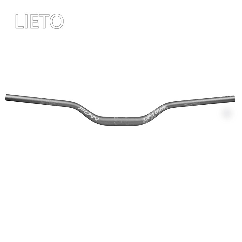 【送料無料】Funn アップターン (Upturn) ハイライズマウンテンバイクハンドルバー - バークランプ31.8mm、幅785mm付き。耐久性と軽量の合金ライザー自転車ハンドルバー、MTBとBMXバイク用 (55mm上昇、グレー)｜LieTo