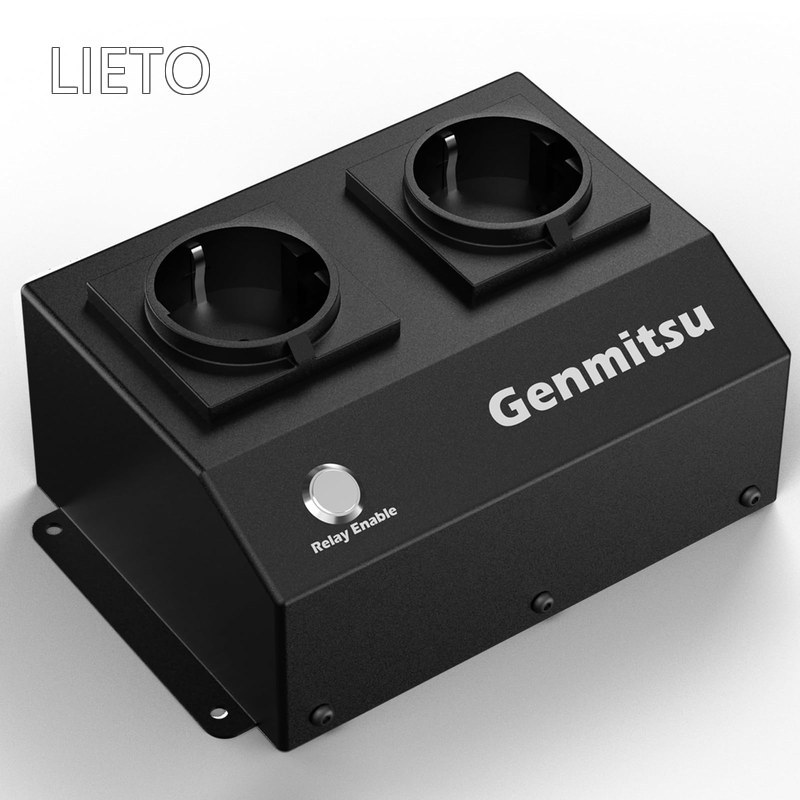 【送料無料】Genmitsu iMaticBox リレーモジュールスイッチ、CNCルーターマシン用、ルーター、集塵機を接続するための12 VDCスマートPWM信号制御リレースイッチ|LieTo