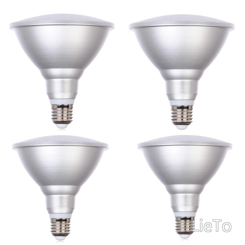 【送料無料】長寿命型 LEDビームランプ 250W相当 E26口金 IP65 防水加工 看板照明 超軽量 PSE (昼光色 20W型 ４個セット)｜LieTo