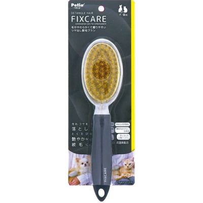 【12個書き割り】ペティオ FIXCARE 毛がやわらかくて握り分かりやすい ツヤ出し獣毛毛はらい