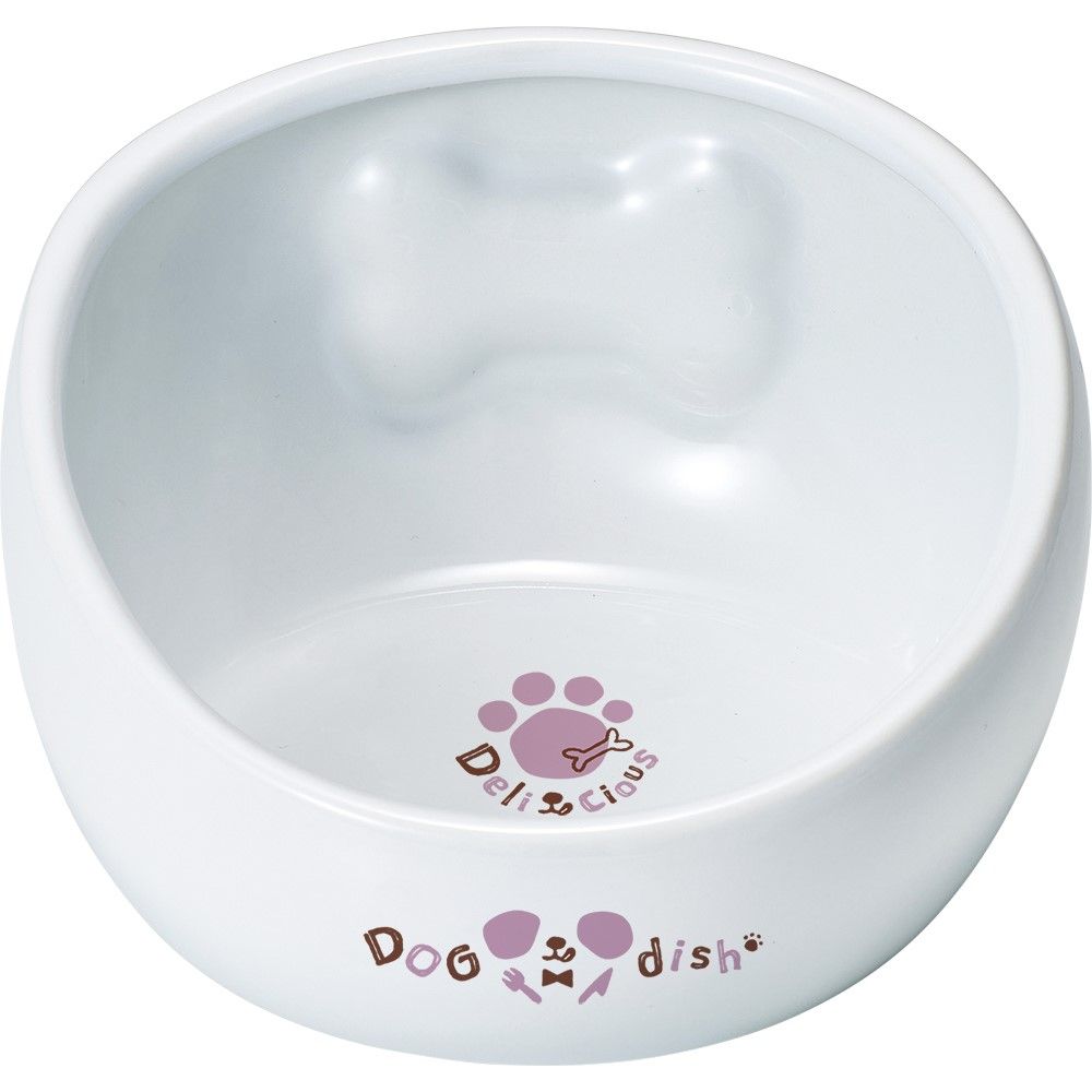 【6個セット】マルカン こぼれにくい陶製食器わんこ用M