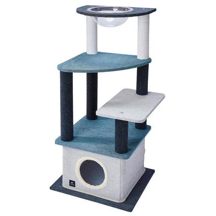 ペティオ ペティオ 猫用タワーnecocoキャットリビングタワークリアボウル&ハウスタイプ