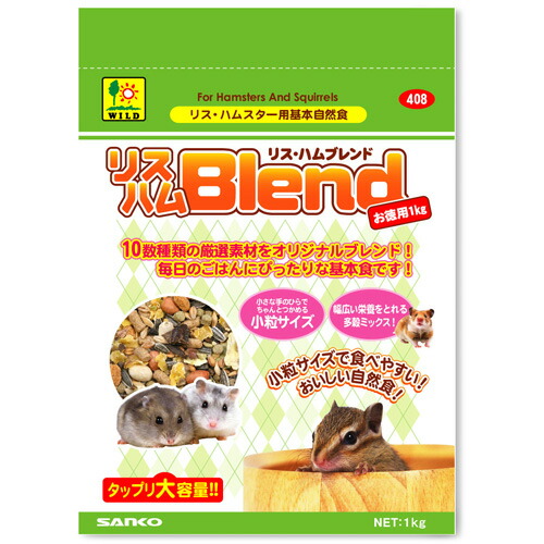 【12個セット】三晃商会 ４０８リスハムブレンドお徳用１ｋｇ