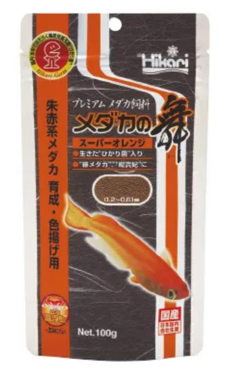 【10個仕掛ける】 キョーリン ひかりメダカの舞 百貨店オレンジ色 100g