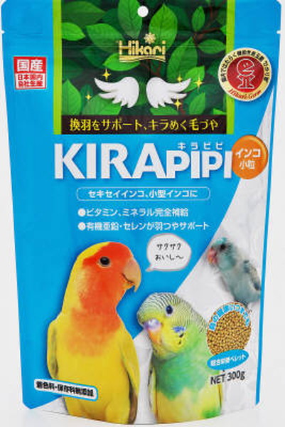 【10個セット】 キョーリン　ひかりキラピピ インコ 小粒 300g