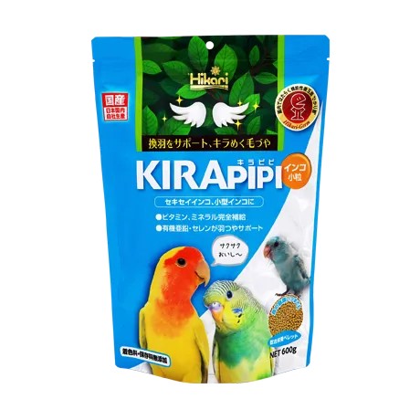 【6個セット】 キョーリン　ひかりキラピピ インコ小粒600g