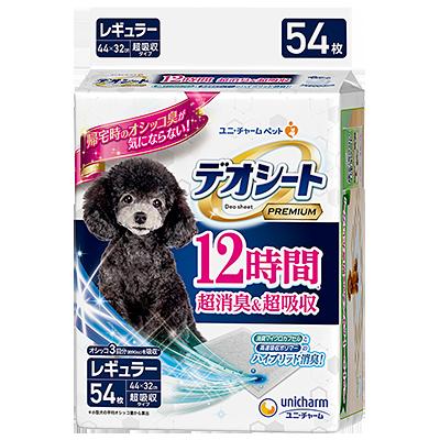 【6個仕掛ける】ユニ・チャーム デオシート Premium 12第四次元超消臭\u0026超吸いあげる レギュラー54枚