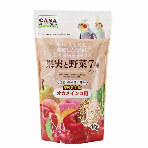 【12個セット】 株式会社マルカン ＣＡＳＡ果実と野菜７種ブレンドオカメインコ用１ｋｇ