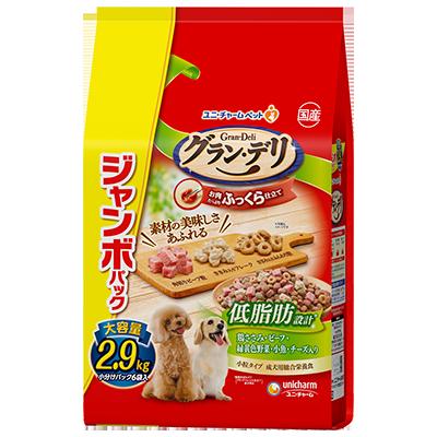 【4個セット】グラン･デリふっくら仕立て低脂肪鶏ささみ･ビーフ･緑黄色野菜･小魚･角切りビーフ粒入り2.9kg