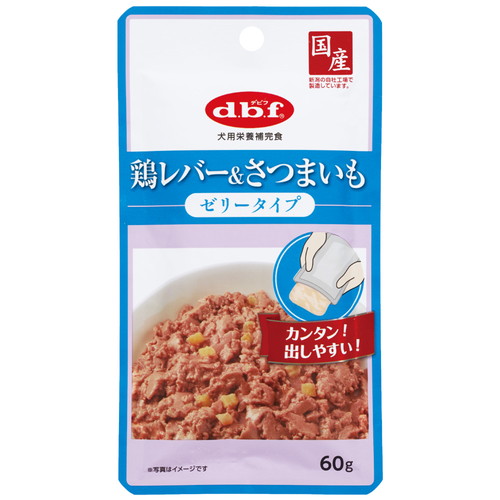 【96個セット】 デビフペット d.b.f 鶏レバー&さつまいも ゼリータイプ 60g