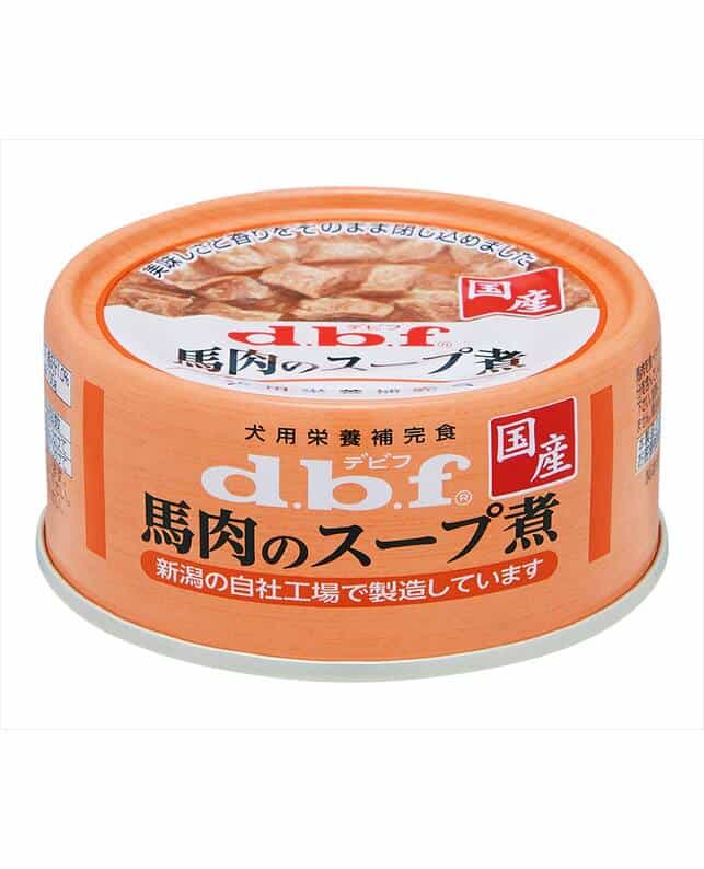 【72個セット】 デビフペット d.b.f 馬肉のスープ煮 65g